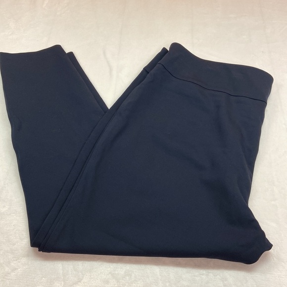 Tommy Hilfiger Navy Blue Pull-on Dress Trouser Skinny Leg Rayon/Nylon/Elastane - Picture 2 of 11